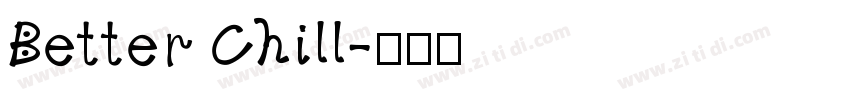 Better Chill字体转换
